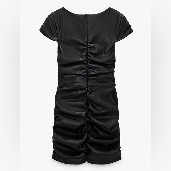 Zara Faux Leather Dress - Picture 4 of 7